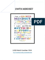 Growth Mindset Booklet