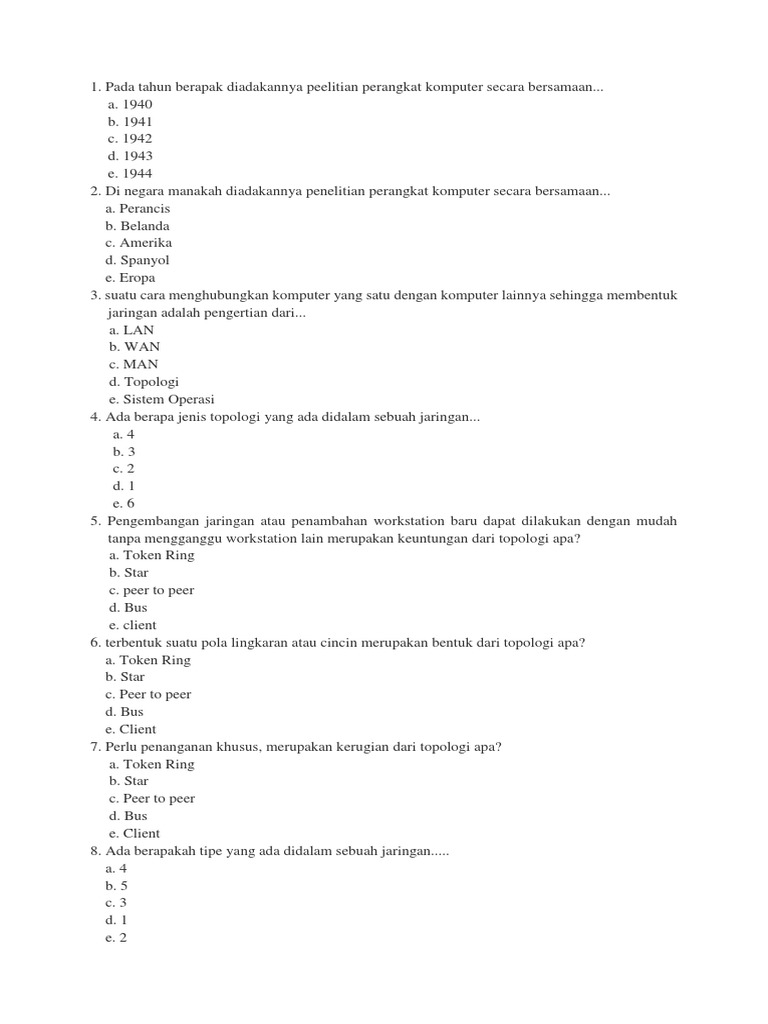 3. Soal UAS Melakukan Perbaikan Dan Atau Setting Ulang