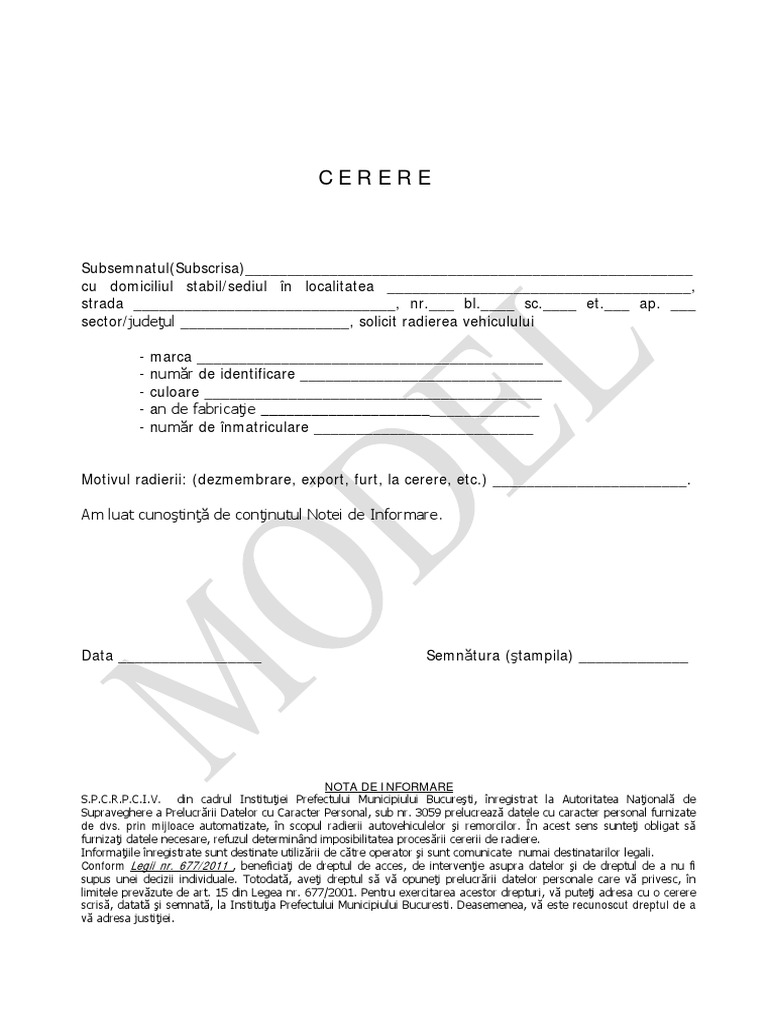 MODEL CERERE Radiere PDF | PDF