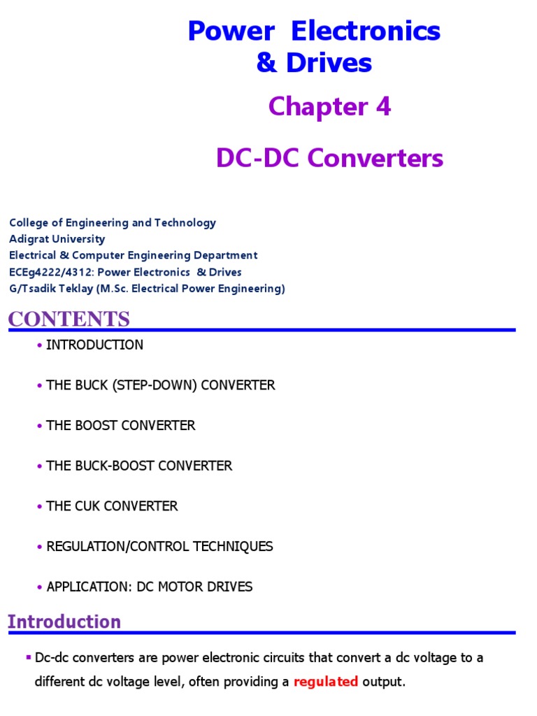 DC-DC Boost Converter Overview | PDF | Power Supply | Direct Current
