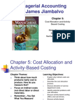 Managerial Accounting by James Jiambalvo: Cost Allocation and Activity-Based Costing