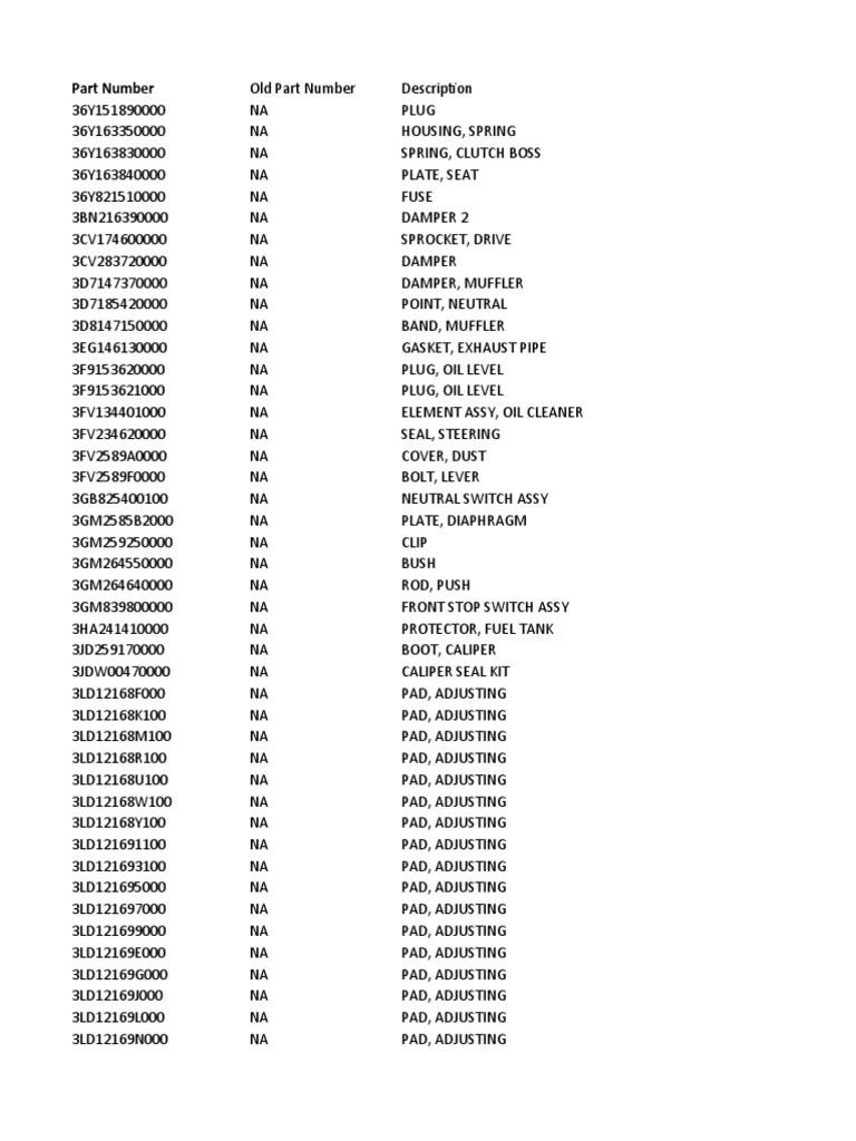 Price List PDF Screw Piston, 40 OFF