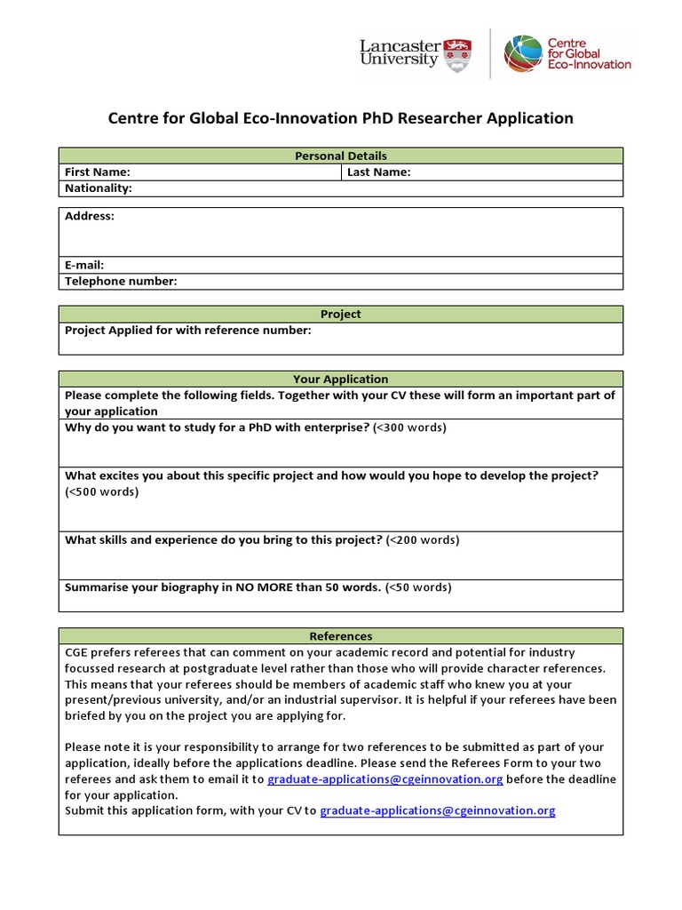 cu phd application form