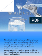 Nitriții Si Nitrații