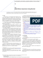 D6926 - Preparation of Test Specimens Using Marshall Hammer