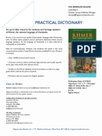 Khmer (Cambodian) Practical Dictionary Press Release