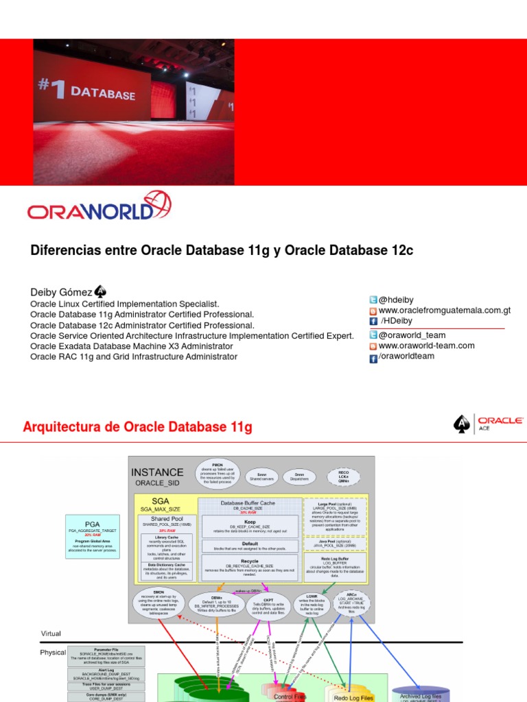 Diferencias Entre Oracle Database 11g y Oracle Database 12c | PDF ...