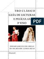 Guía de lectura de Edipo Rei e Cásina. Guía de lecturas e películas  3º de ESO. Curso 2017-18