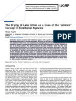 The Drying of Lake Urmia As A Case of The "Aralism" Concept in Totalitarian Systems