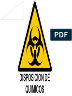 Disposicion de Quimicos