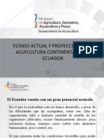 1 Estado y Proyección de La Acuicultura Ecuatoriana Alejandro de La Roche