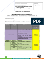 Cronograma Actividades SG SST - Abril-Mayo2018