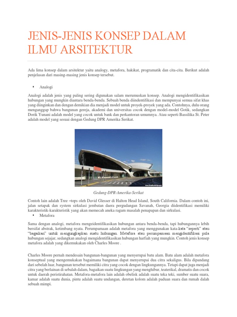 Konsep Utama dalam Arsitektur | PDF