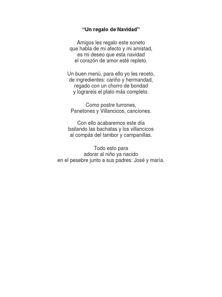 Soneto Navideño de Amistad y Amor | PDF | Arte | Religión y espiritualidad, image size:768x1024