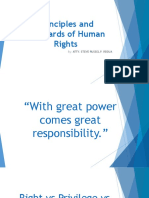 Principles and Standards of Human Rights