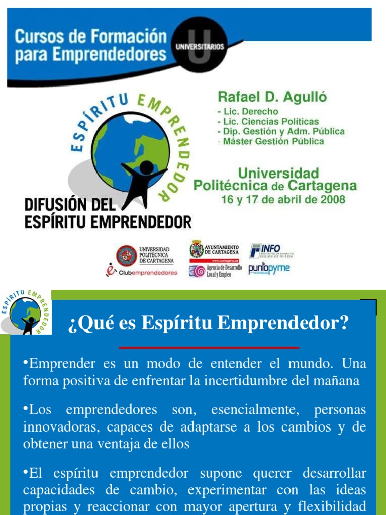 Espiritu Emprendedor | PDF | Iniciativa empresarial | Innovación