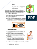 MARCO TEORICO D SEGURIDAD EN EL LABORATORIO - Quimica General - UNAC