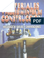 Materiales y Procedimientos de Construcción Mecánica de Suelos y Cimentaciones