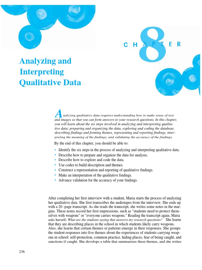 Analyzing And: Interpreting Qualitative Data | PDF | Qualitative ...