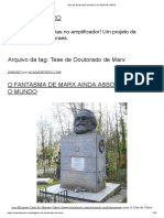 Tese de Doutorado de Marx - A CASA de VIDRO