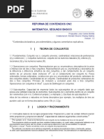 Tablas de Contenidos Matematica 2018
