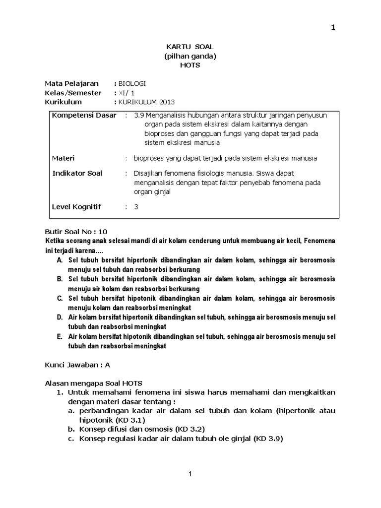 Kartu Soal Hots