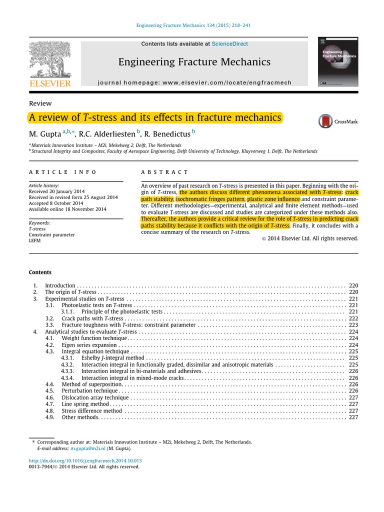 FHK A Review of T-Stress and Its Effects in Fracture Mechanics