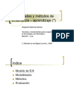 Modalidades y Tipos de Aprendizajes