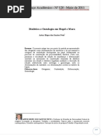 Dialética e Ontologia Em Hegel e Marx