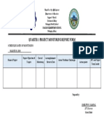 Quarter 1 Project Monitoring Report Form