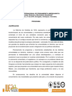 Ii Congreso Internacional de Pensamiento Americanista