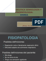 Semiologia de Disnea y Fisiopatología