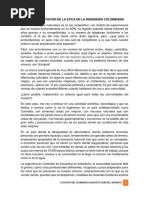 La Implementación de La Etica en La Ingenieria Colombiana