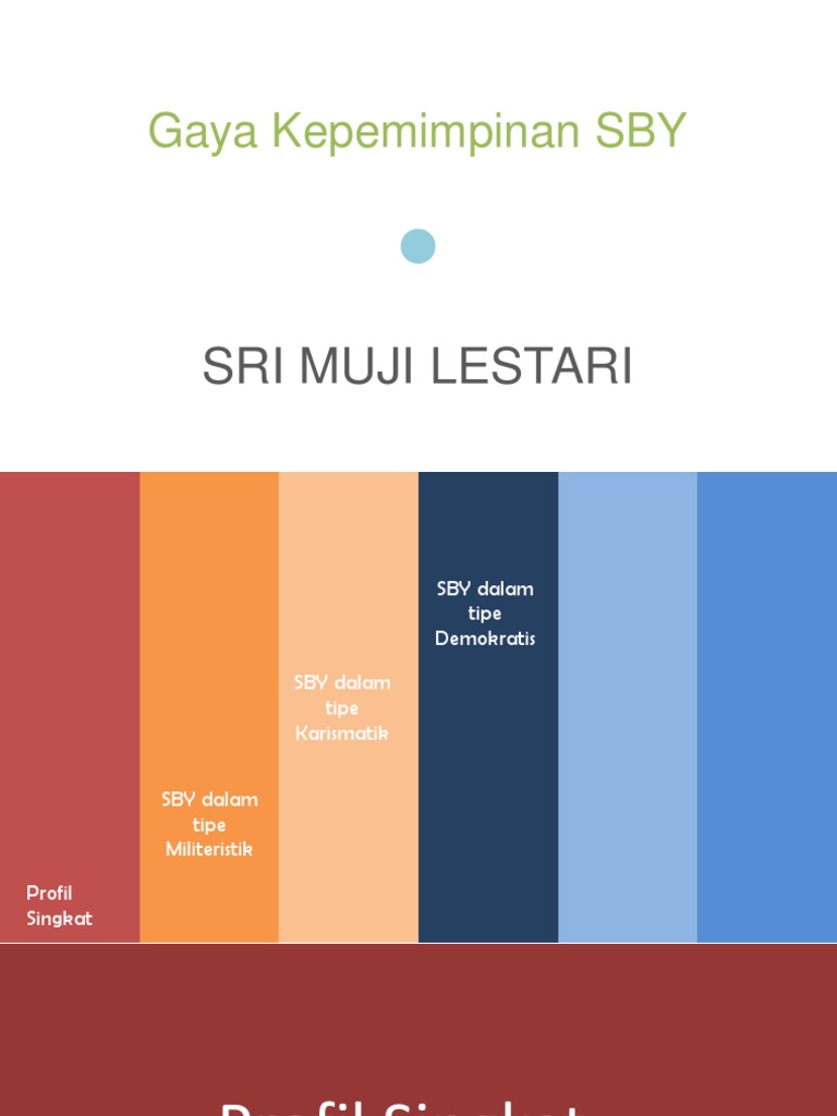 Gaya Kepemimpinan Susilo Bambang Yudhoyono | PDF
