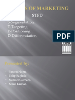Pillars of Marketing: S-Segmentation. T-Targeting. P-Positioning. D-Differentiation