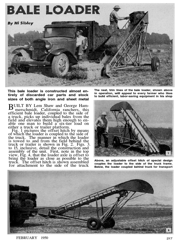 Bale Loader PDF | PDF | Axle | Truck