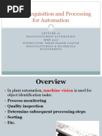 Image Acquisition and Processing For Automation