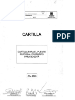Ca-Ge-001 Cartilla para El Puente Peatonal Prototipo para Bogota 2009 PDF