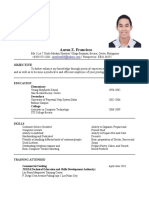 Aaron Francisco's Resume