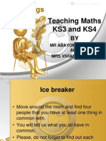 Teaching KS3 and KS4 Maths