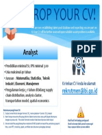 Drop Your CV Analyst2015 PDF