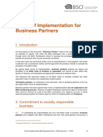 NEW 4 BSCI Terms of Implementation Bussiness Partners