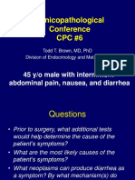 Clinicopathological Conference CPC #6: 45 Y/o Male With Intermittent Abdominal Pain, Nausea, and Diarrhea