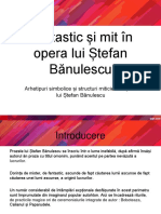 Fantastic Și Mit Ștefan Bănulescu