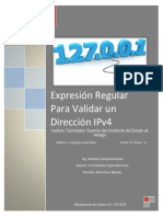 IPv4 Address Validation Using Regular Expressions