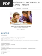 Manual Cristao Para a Pré-escola (0-3 Anos), Parte 1