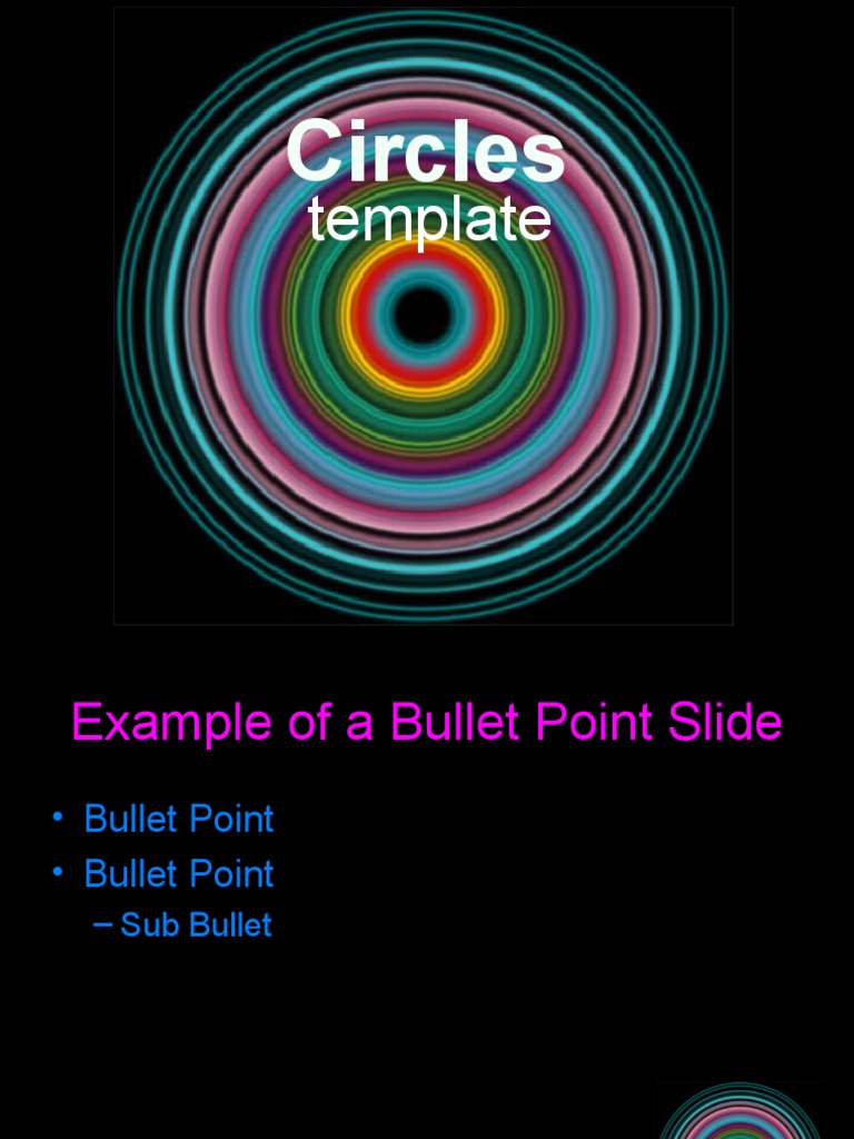 Circles: Template | PDF | Art