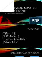 Penyelesaian Masalah Secara Inventif: TRIZ (Theory of Inventive Problem Solving)