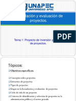 Formulación y Evaluación de Proyectos