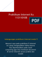 Praktikum Internet Ku 113110108